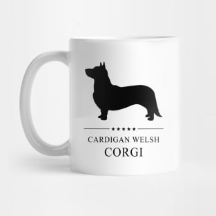 Cardigan Welsh Corgi Black Silhouette Mug